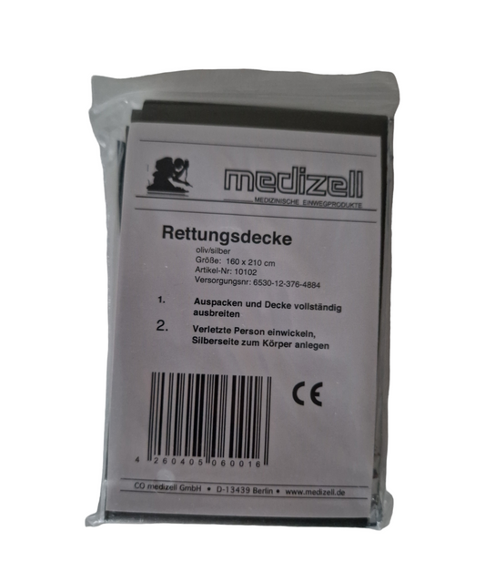 20x Rettungsdecke oliv-silber