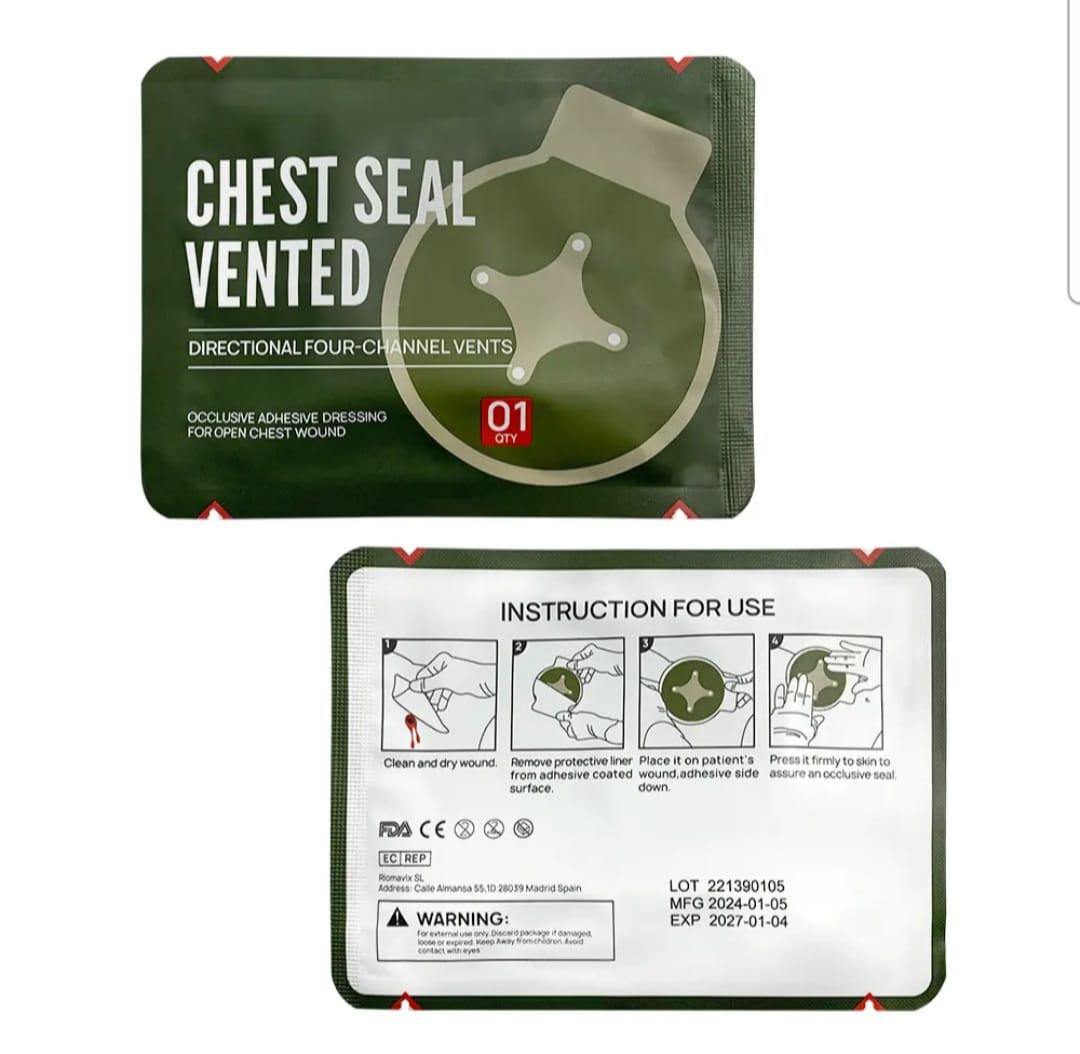 2x ChestSeal Greendevil + 1x Entlastungspunktionsnadel