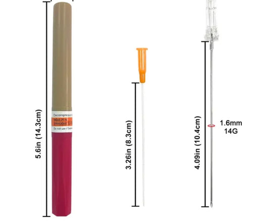 Entlastungspunktionsnadel, needle decompression, Spannungspneumothorax